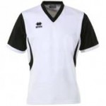Errea Short Sleeve White/Black ‘Land’ Shirt Set